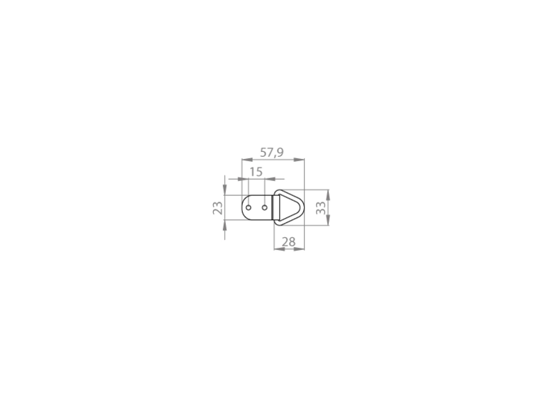 Adam Hall Hardware 2882 - Mounting Ring for Carrying Strap 